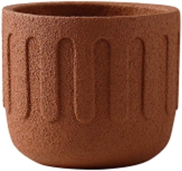 セメントフラワーポット屋外屋内ガーデン植物コンテナ排水穴付きモダン